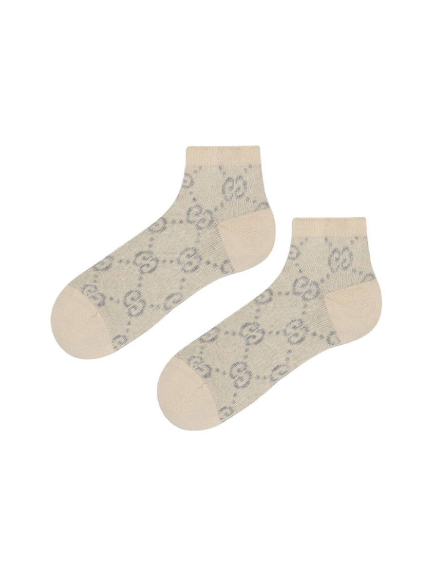 Gucci Gg Monogram Lame Socks