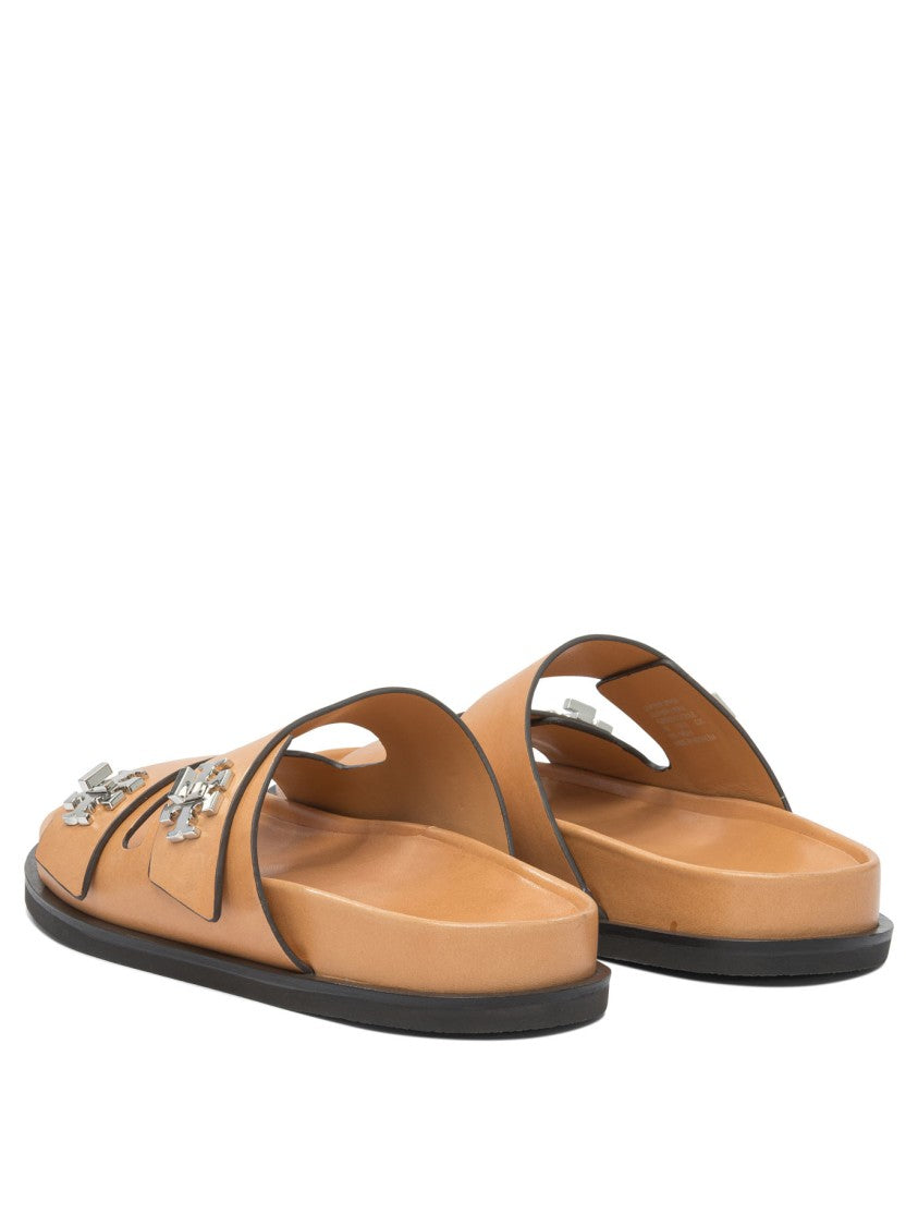 Tory Burch Bovine Leather Sandals With Minimalist Silhouette