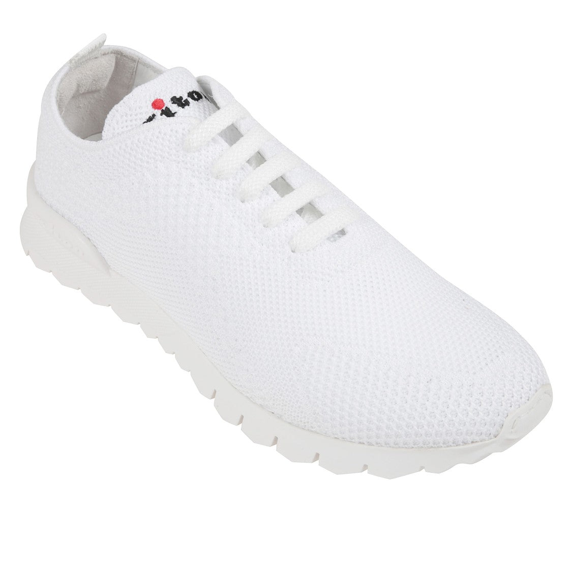 Kiton White Knit Running Sneakers