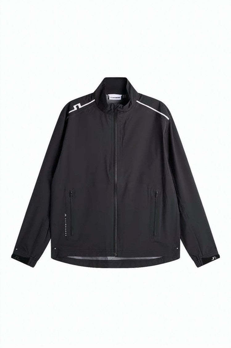 J Lindeberg Minimalist Zip-Up Jacket With Graphic Accents