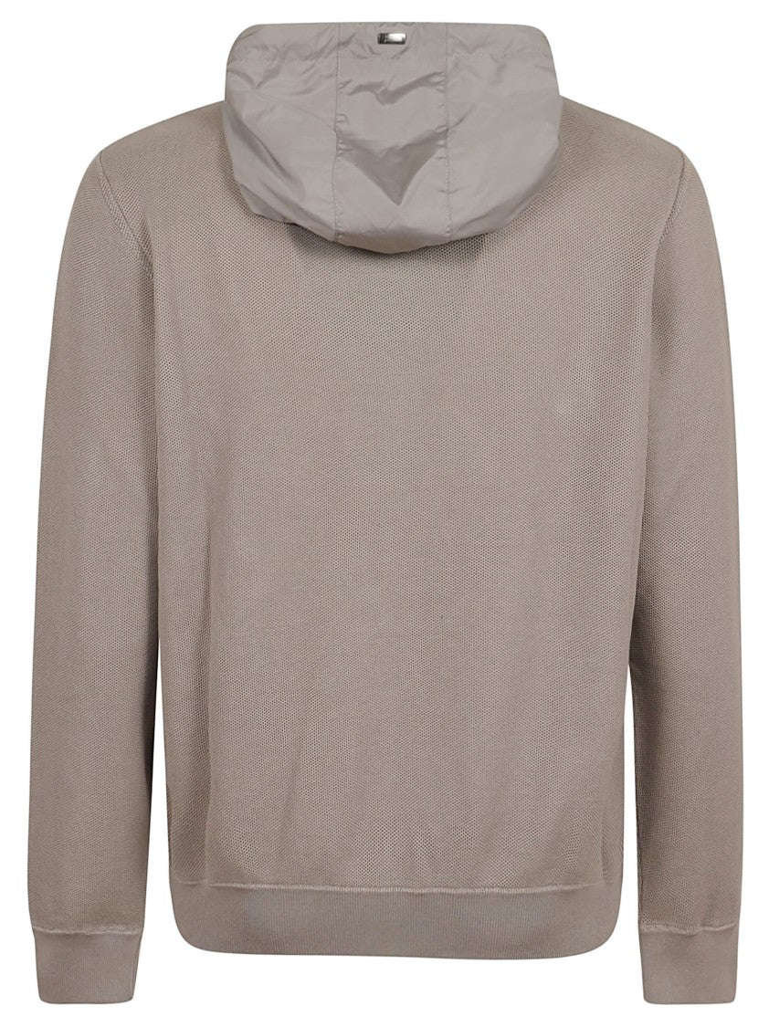 Herno Combined Padded Sweatshirt Jacket