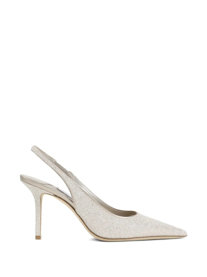 Jimmy Choo Metallic Love 85 Glitter Slingback Heels
