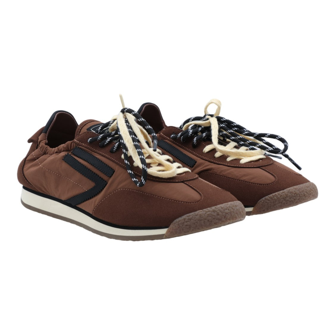 Puraai Dual-Tone Lace Low-Profile Sneakers