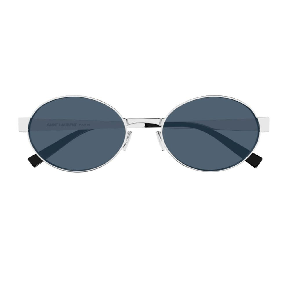 Saint Laurent Sl 692 Linea Sl Logo Oval Silver Metal Sunglasses