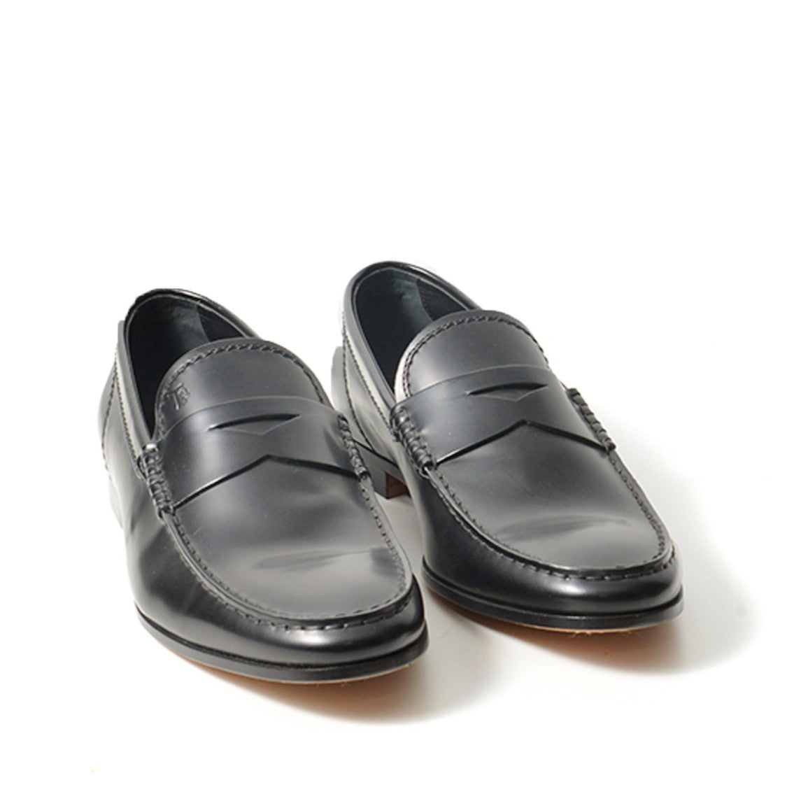 Tod's Classic Black Leather Moccasin