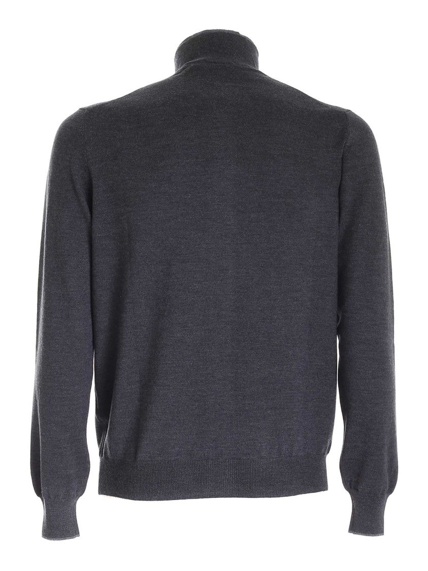 Paolo Fiorillo Capri Men's Zip-Up Sweater With High Collar