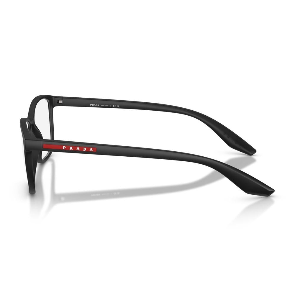 Prada Linea Rossa Ps 07Rv Matte Black Rectangular Sunglasses