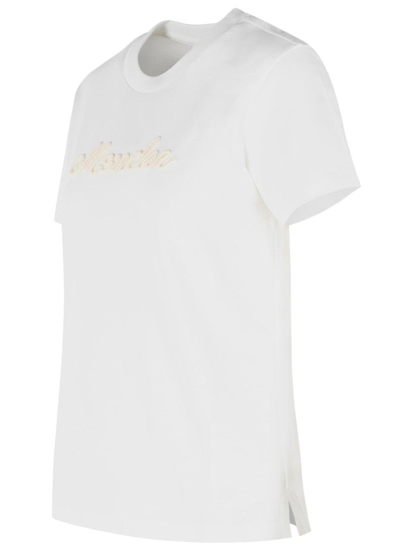 Moncler White Cotton T-Shirt