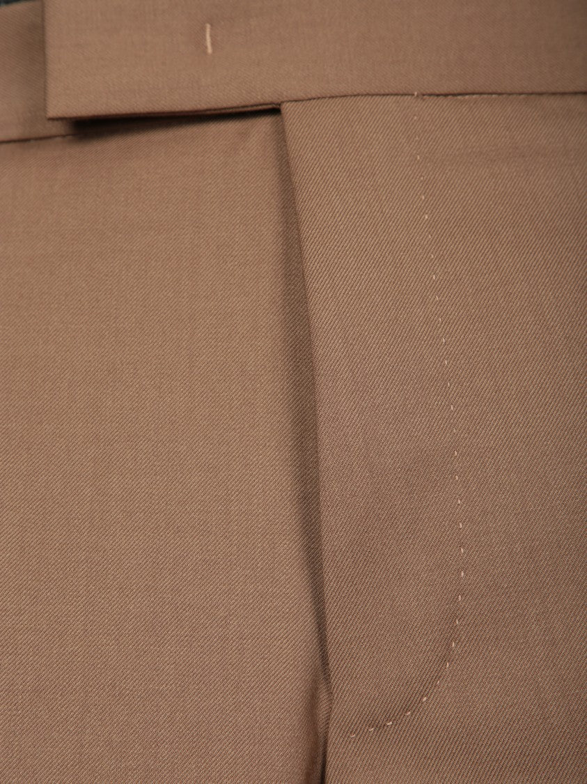 Pt Torino Beige Tailored Trousers With Practical Pockets
