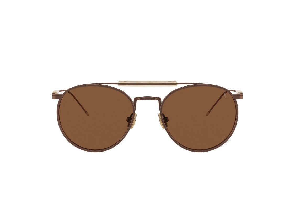 Brunello Cucinelli Brown 0Bc2004st Titanium Aviator Sunglasses
