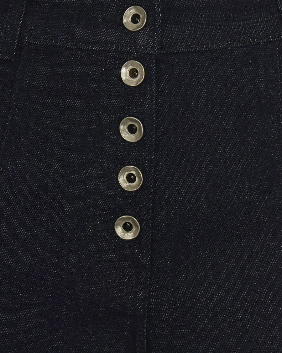 Patrizia Pepe Dark Blue Denim Trousers