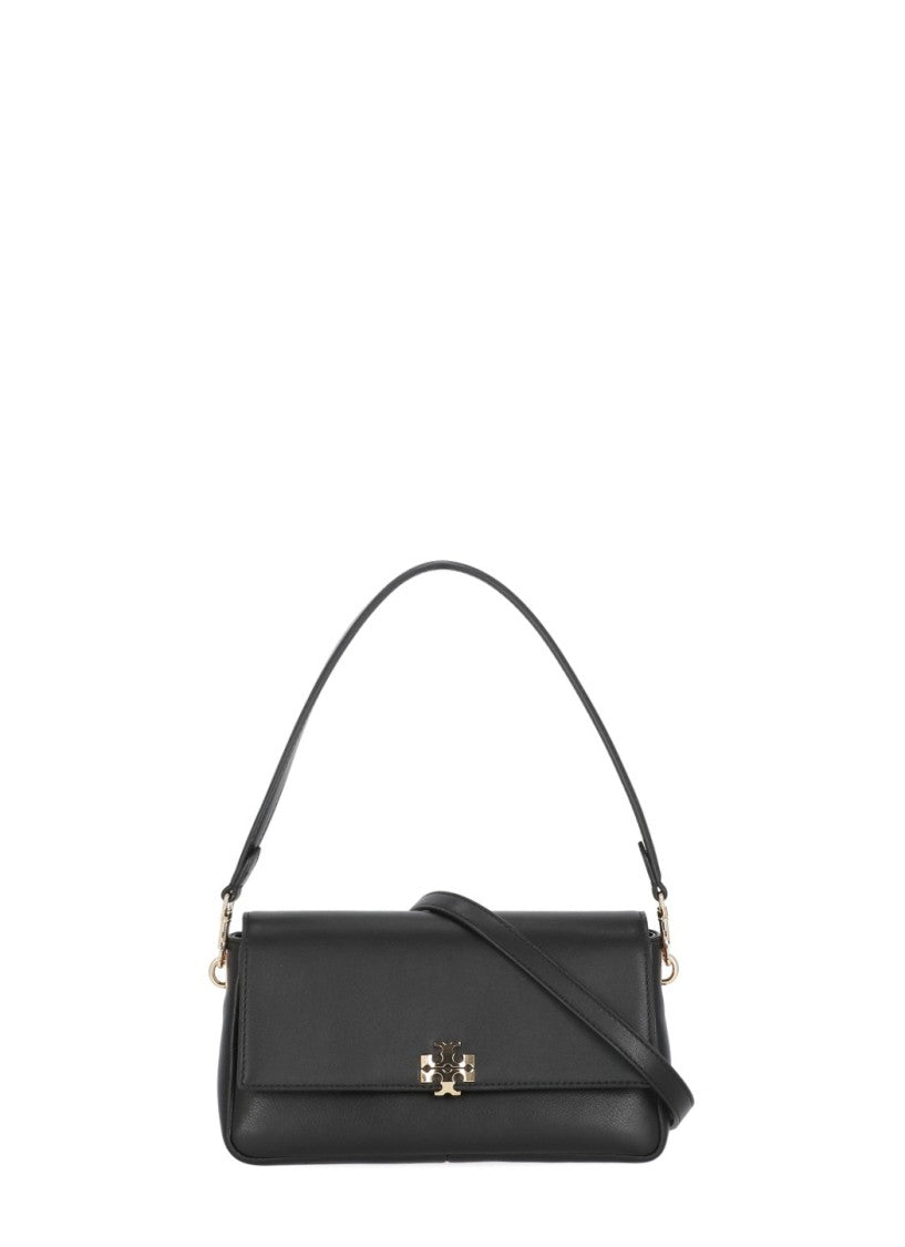 Tory Burch Black Rectangular Removable Strap Leather Shoulder Bag