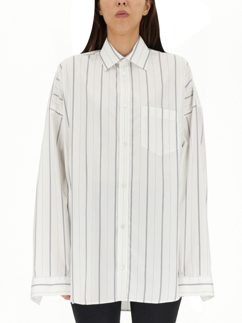 Balenciaga Premium Oversized Shirt With Iconic Logo