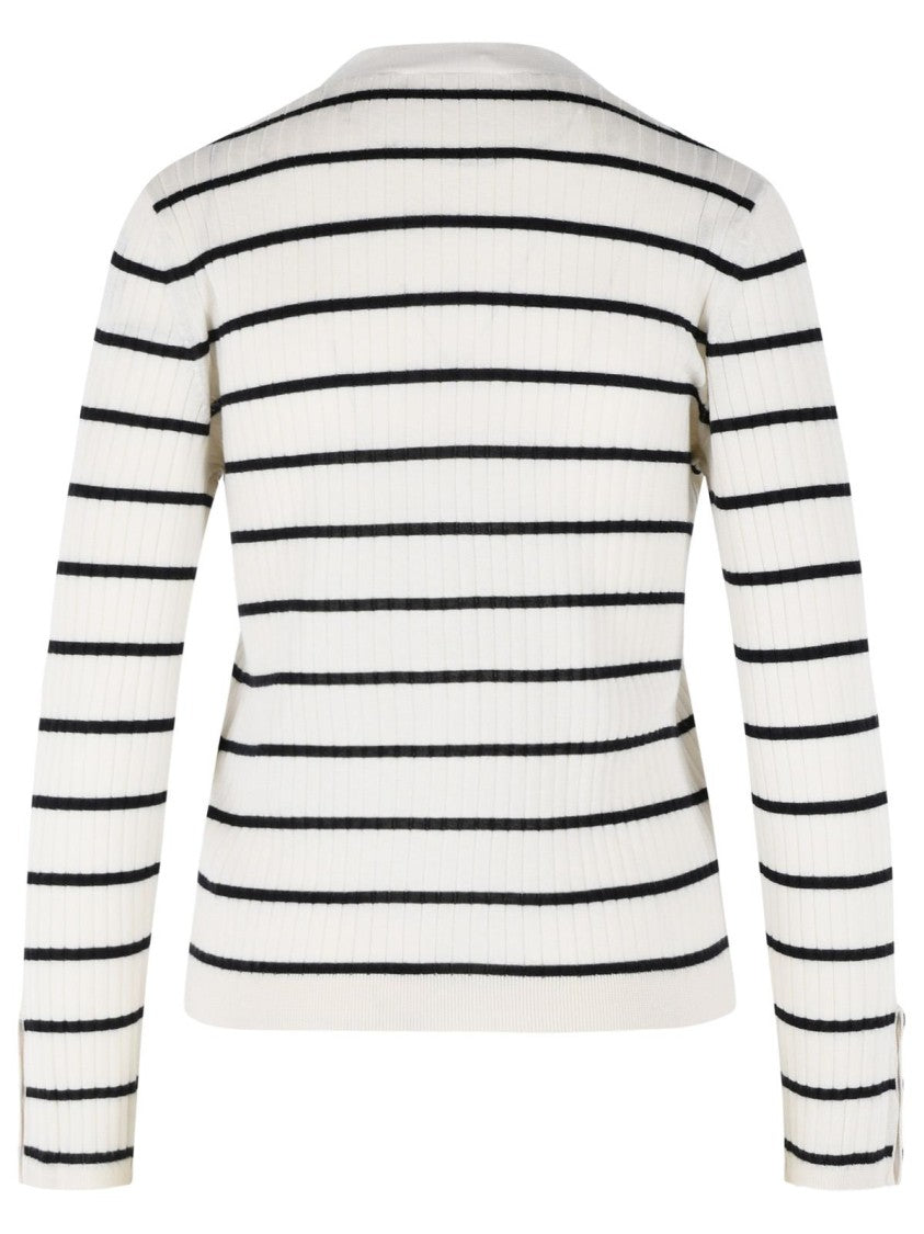 Max Mara 'Pedale' Cashmere And Cream Silk Cardigan