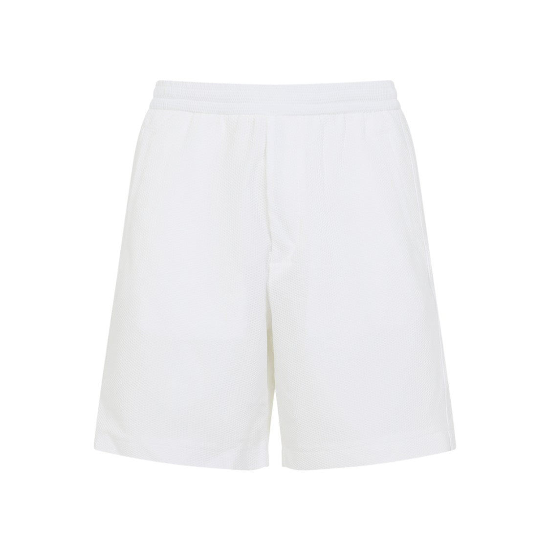 Giorgio Armani Bermuda Shorts With Elastic Waistband And Embroidered Detail