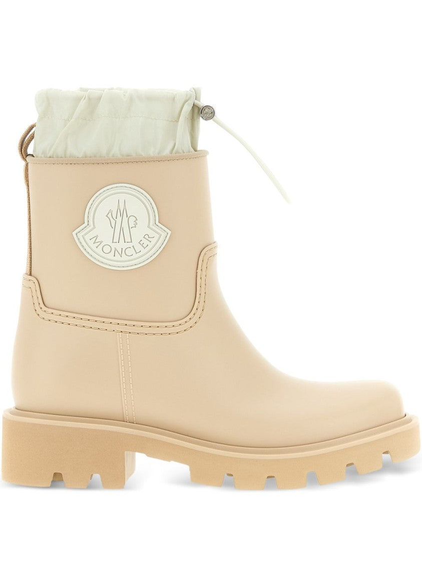Moncler Chunky-Sole Ankle Boots With Quilted Cuff And Logo Patch