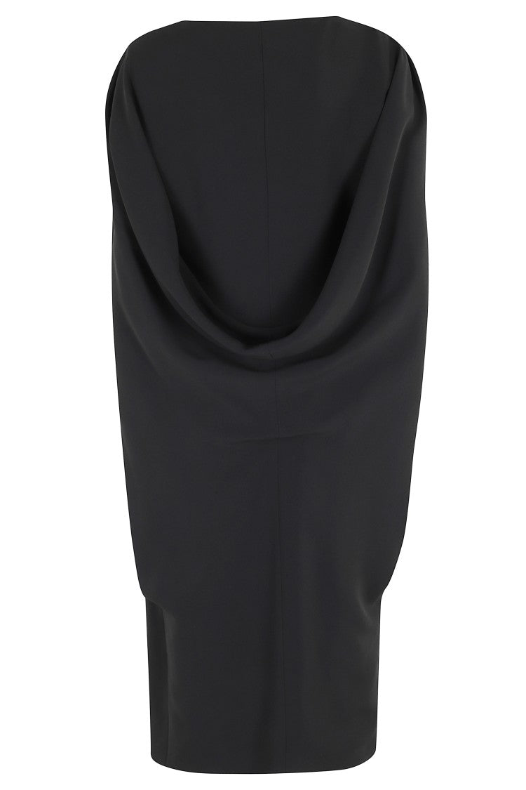 Alberta Ferretti Midi Dress In Stretch Cady