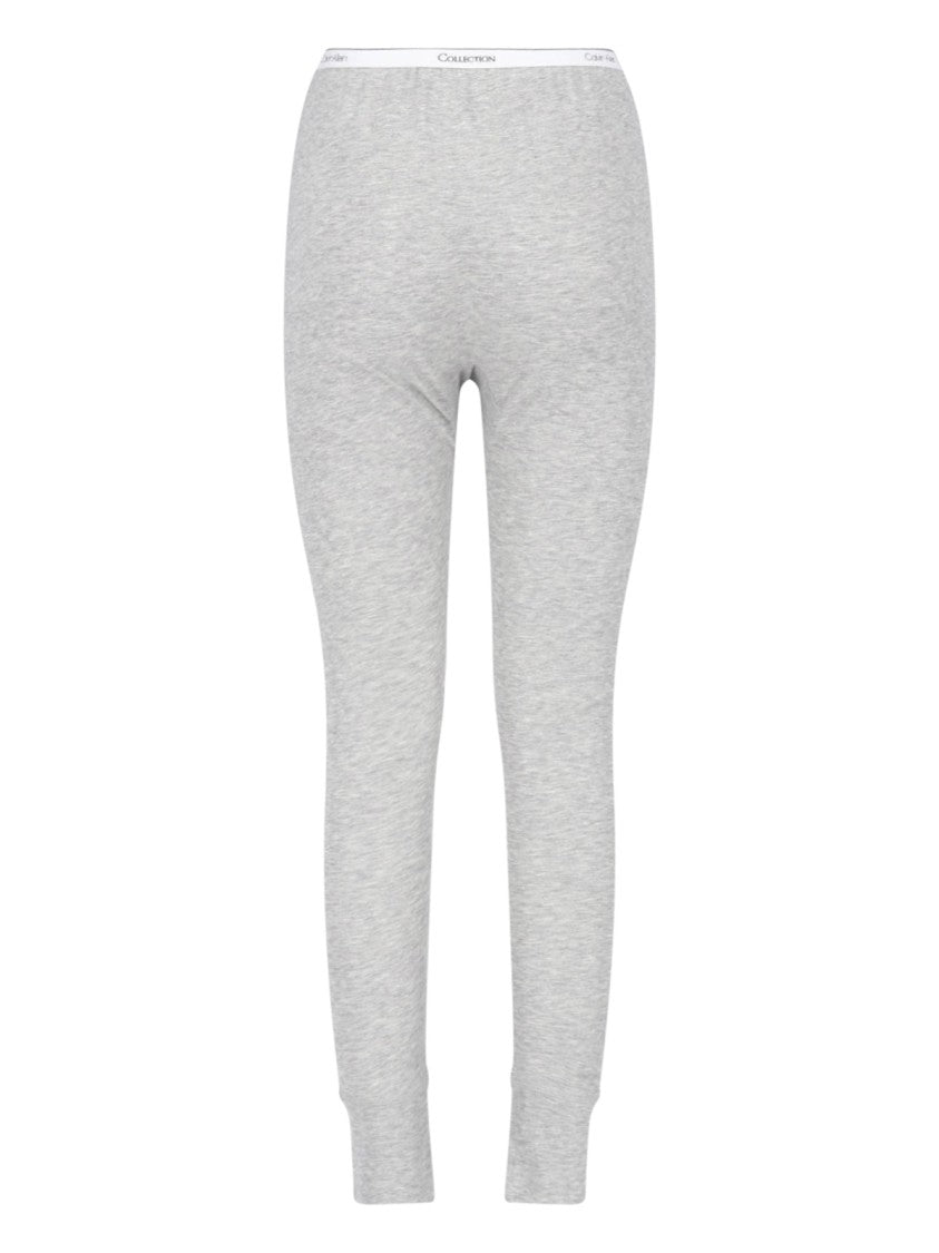 Calvin Klein Grey Slim Tapered Elastic Waistband Trousers
