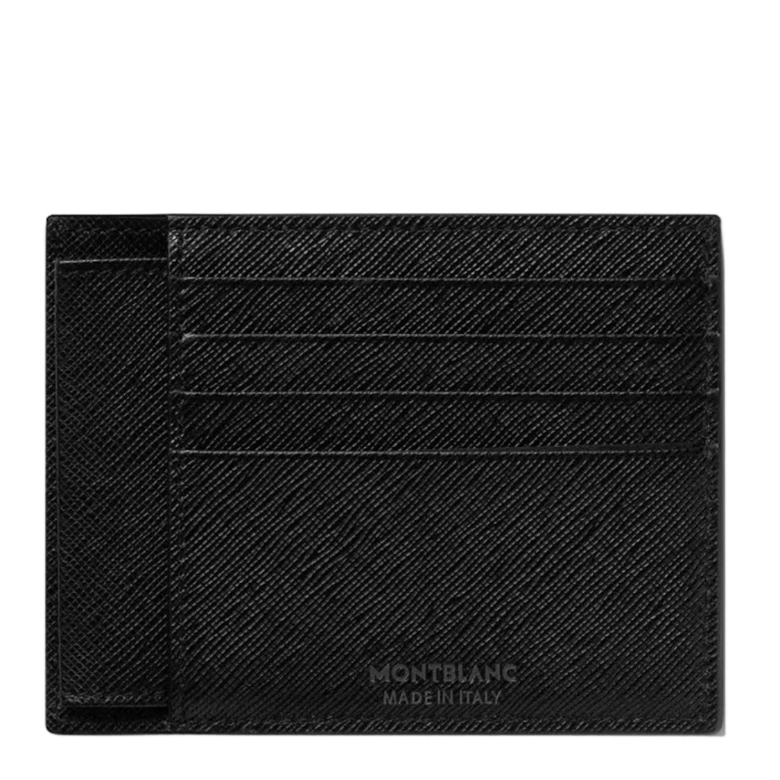 Montblanc Textured Black Wallet With Multiple Card Slots