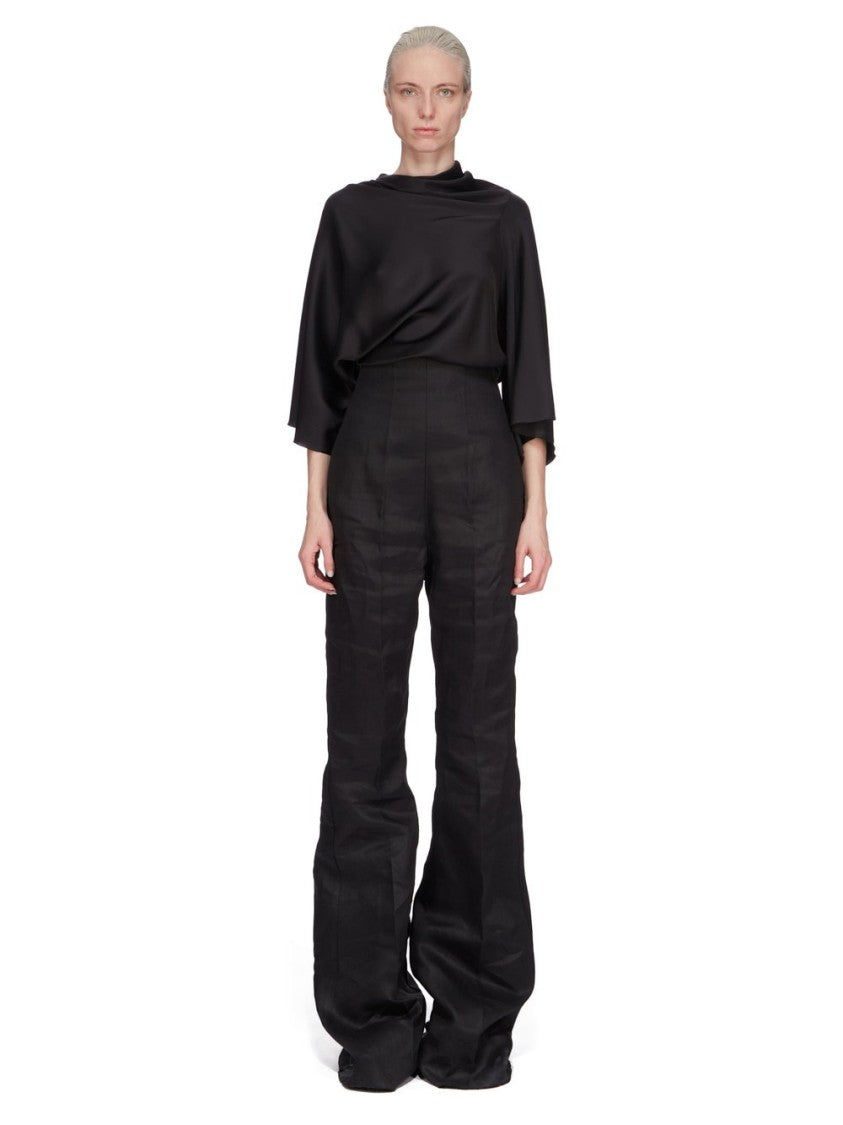 Rick Owens Draped Black Cylinder Top