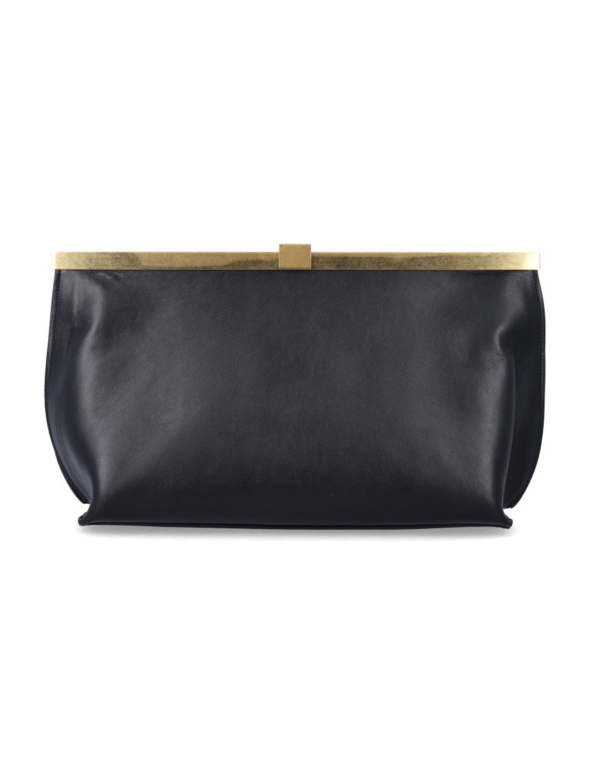 Anine Bing Anine Leather Frame Clutch