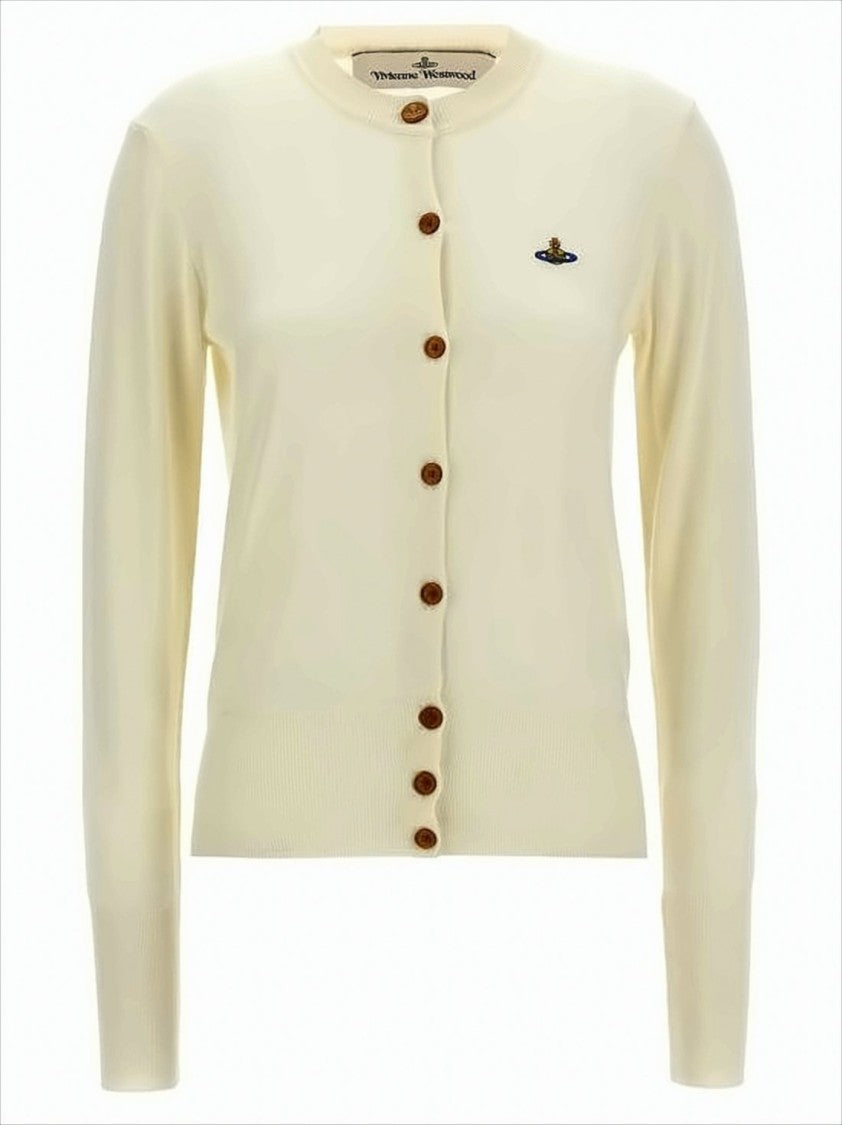 Vivienne Westwood Soft-Knit Cardigan With Round Neckline