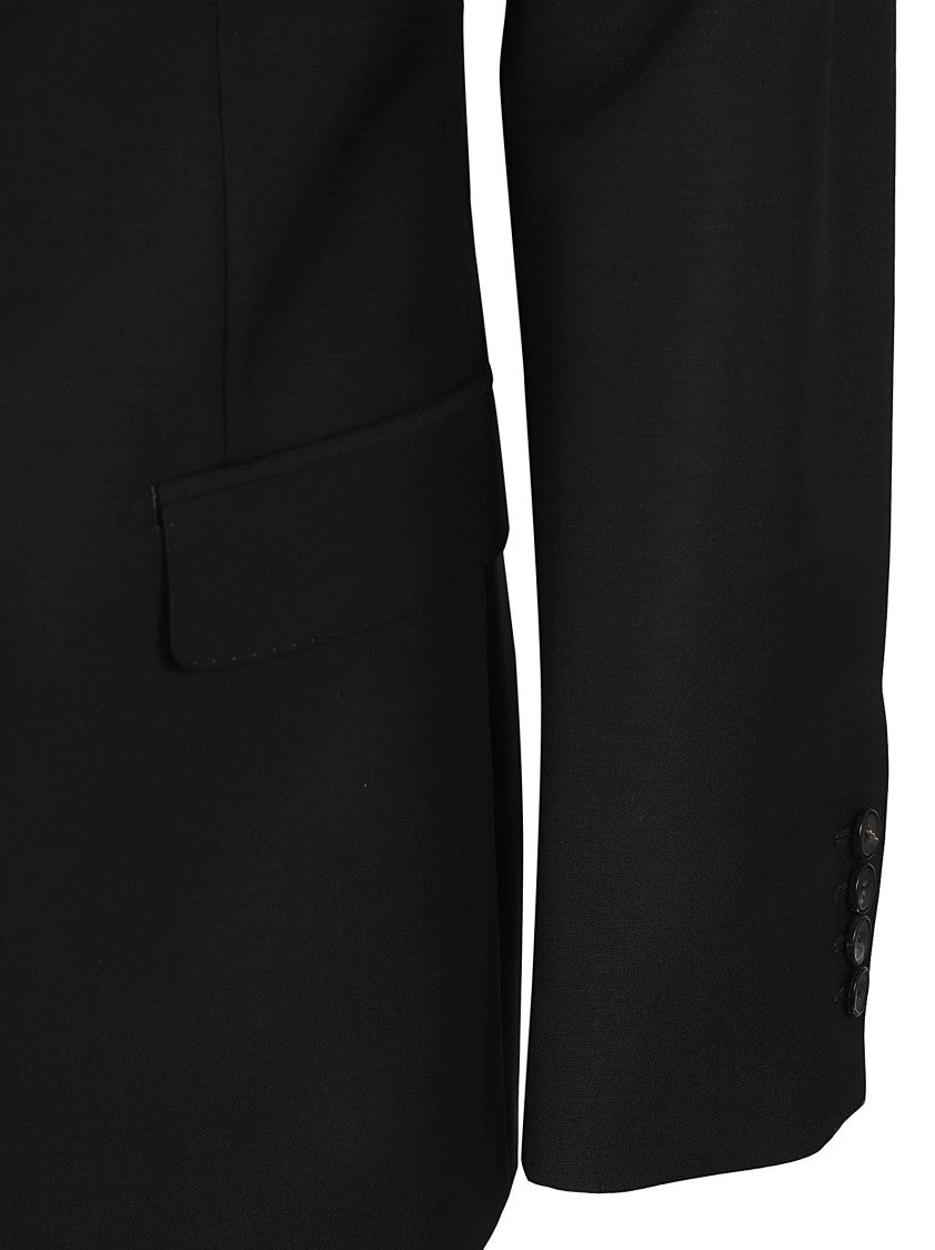Alexander Mcqueen Tailored Black Jacket With Notched Lapels