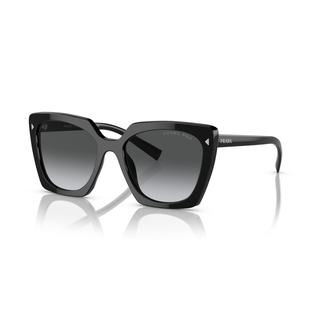 Prada 0Pr 23Zs Oversized Black Acetate Sunglasses
