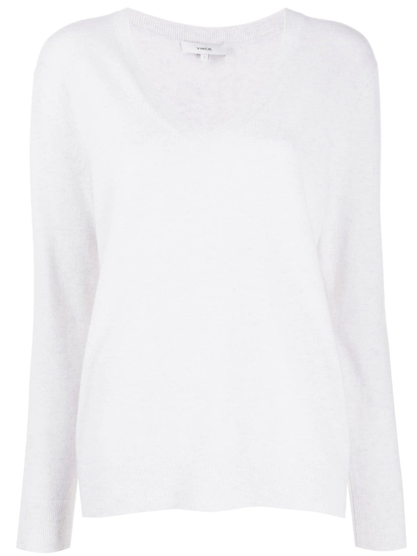 Vince V-Neck Cashmere Knitwear With Timeless Appeal