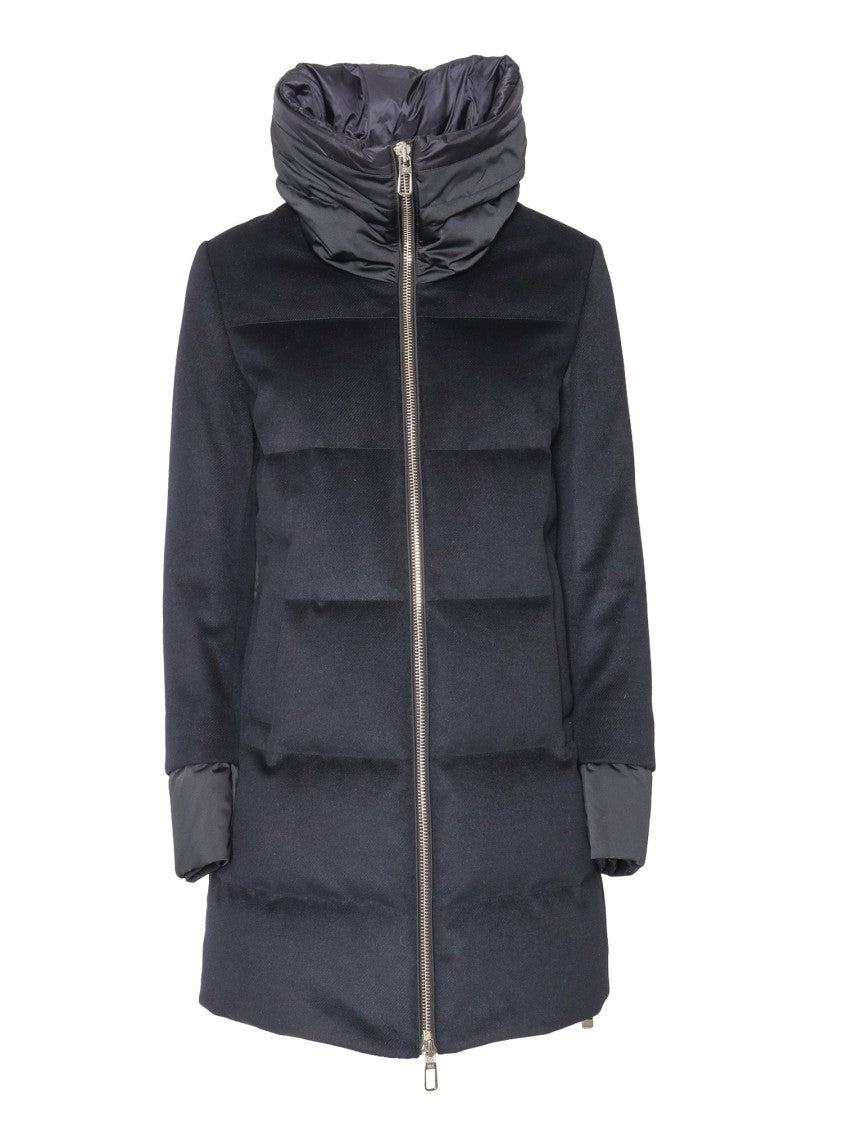 Duno Quilted Padded Coat With Adjustable Collar