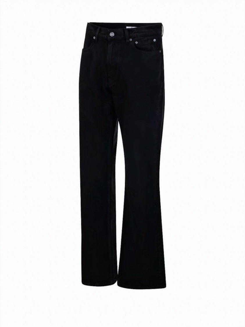 Our Legacy Slightly Flared Black Denim Pants With Five-Pocket Design
