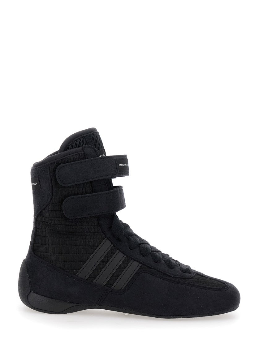 Stella Mccartney Textured High-Top Sneakers With Adjustable Straps