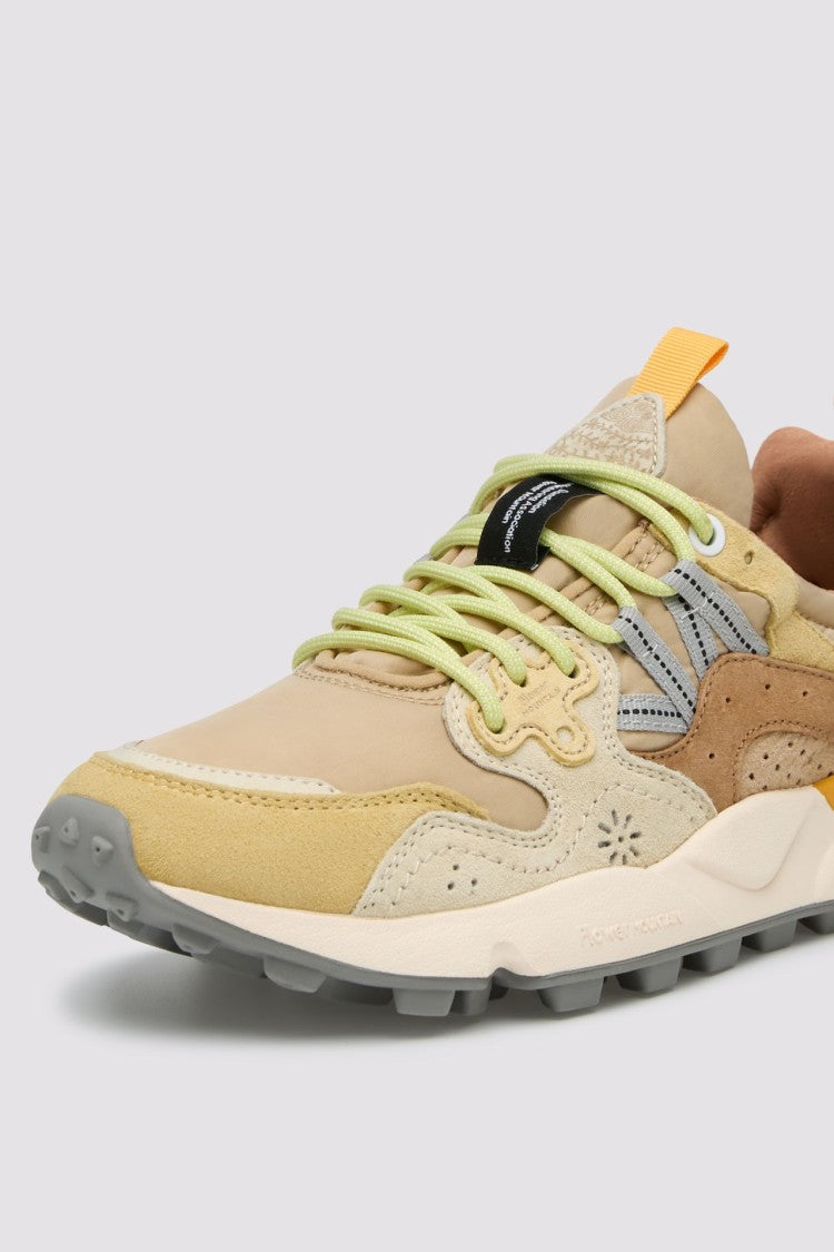 Flower Mountain Layered Panel Sneakers With Chunky Sole