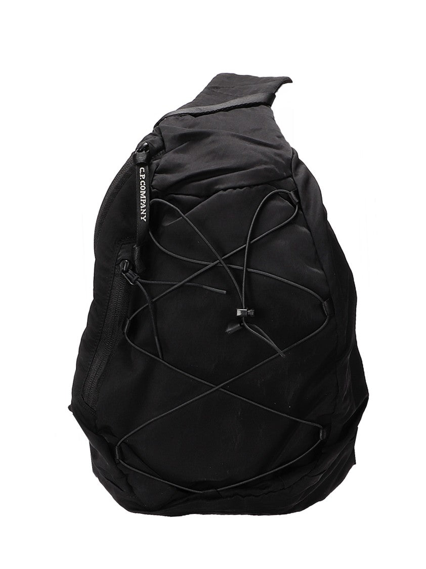 C.P. Company Functional Black Backpack With Integrated Keychain