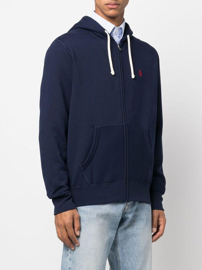 Polo Ralph Lauren Zip-Up Hooded Sweatshirt In Cotton-Polyester Blend