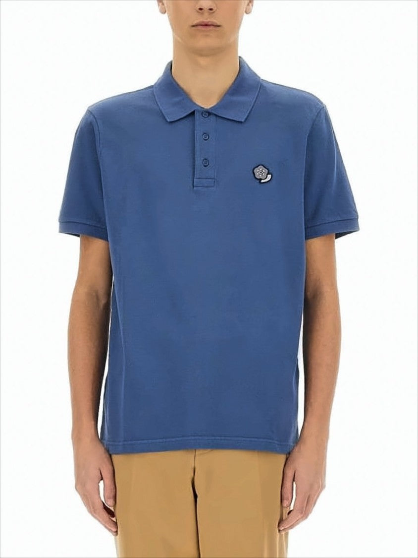 Kenzo Short-Sleeve Polo Shirt With Structured Collar