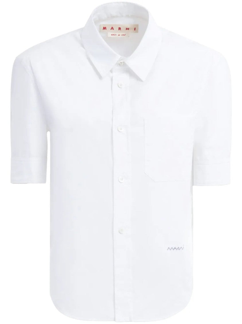 Marni Short-Sleeved Tailored Cotton Shirt