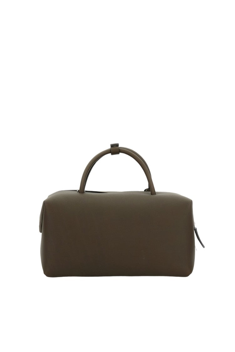 Max Mara Medium Calfskin Leather Bowling Bag