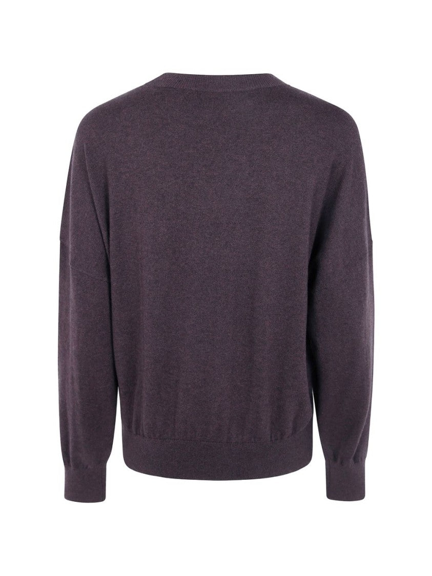 Isabel Marant Étoile Cropped Knit Sweater With Abstract Floral Motif