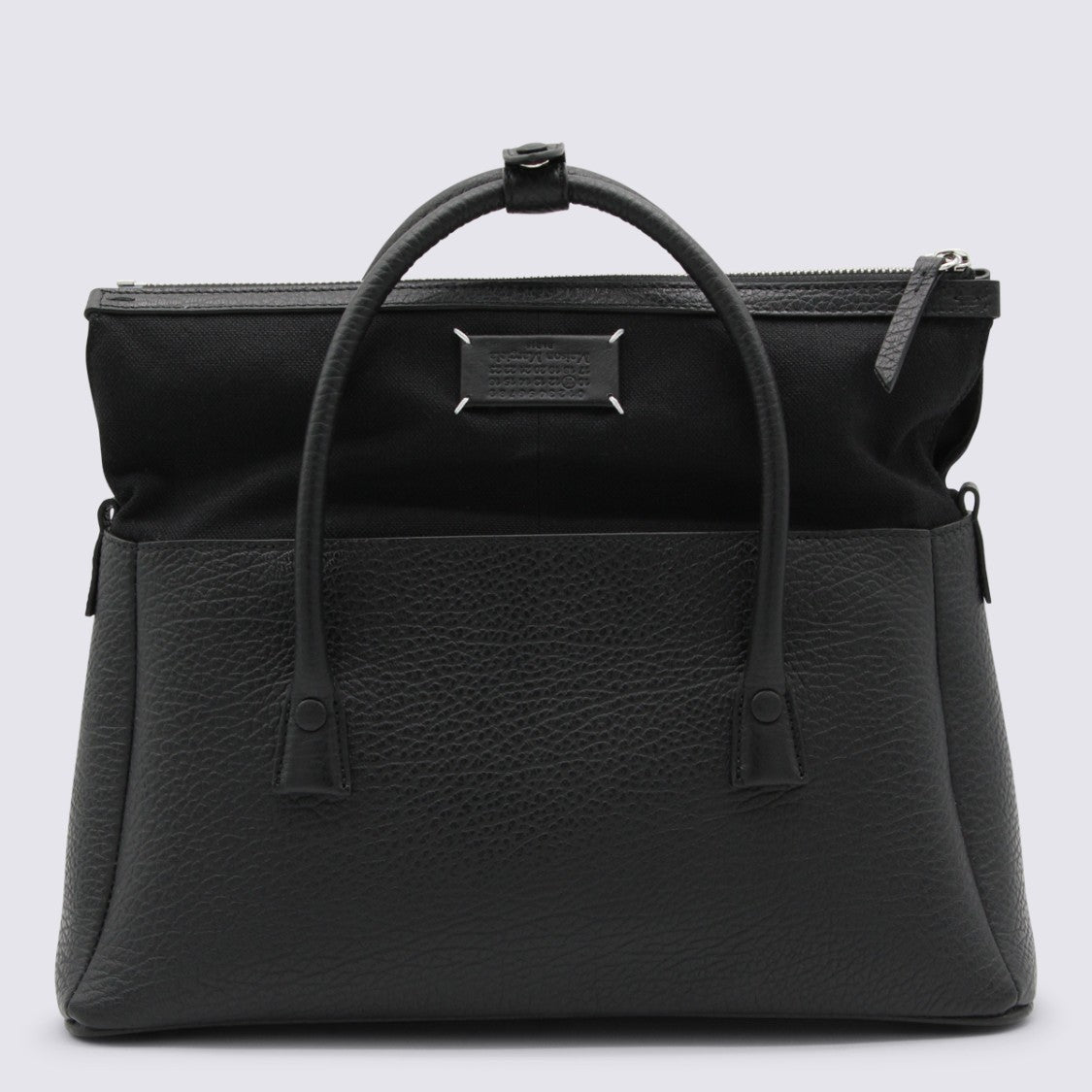 Maison Margiela Black Leather Top Handle Bag