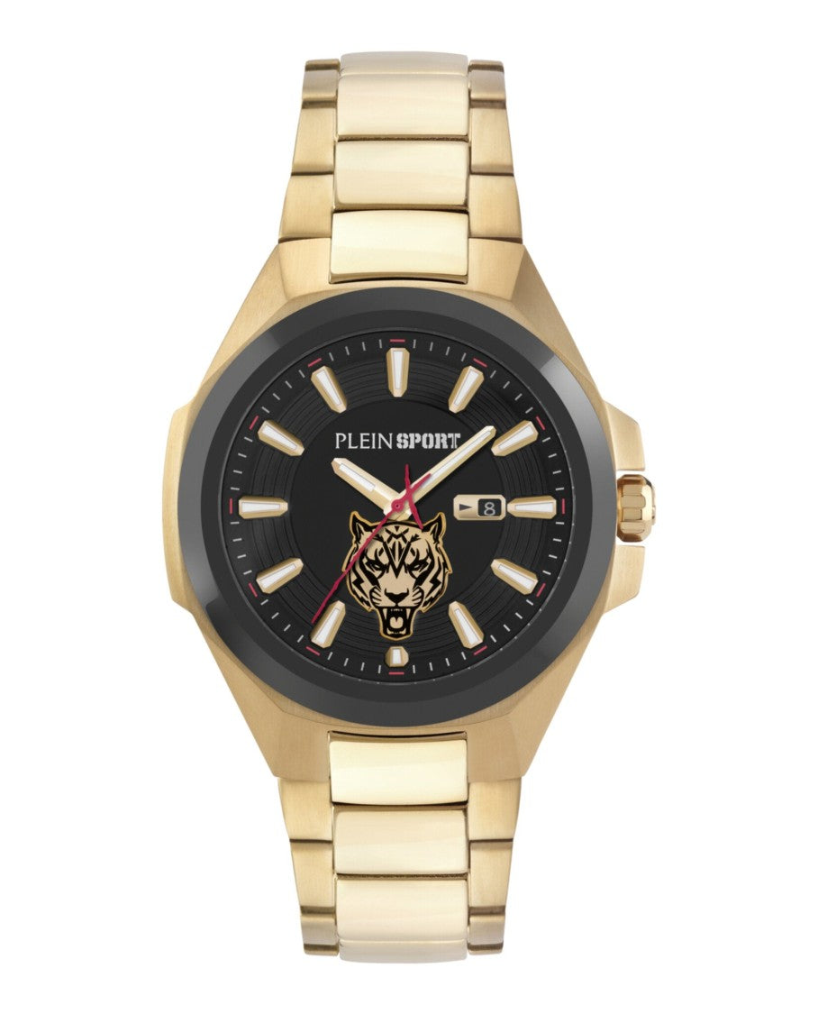 Plein Sport Tigermaster Bracelet Watch With Black Enamel Dial