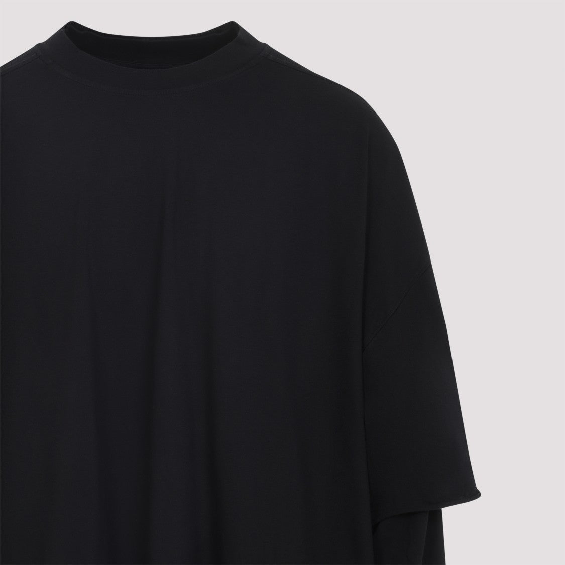Drkshdw By Rick Owens Tommy Hustler Black Cotton Sweatshirt