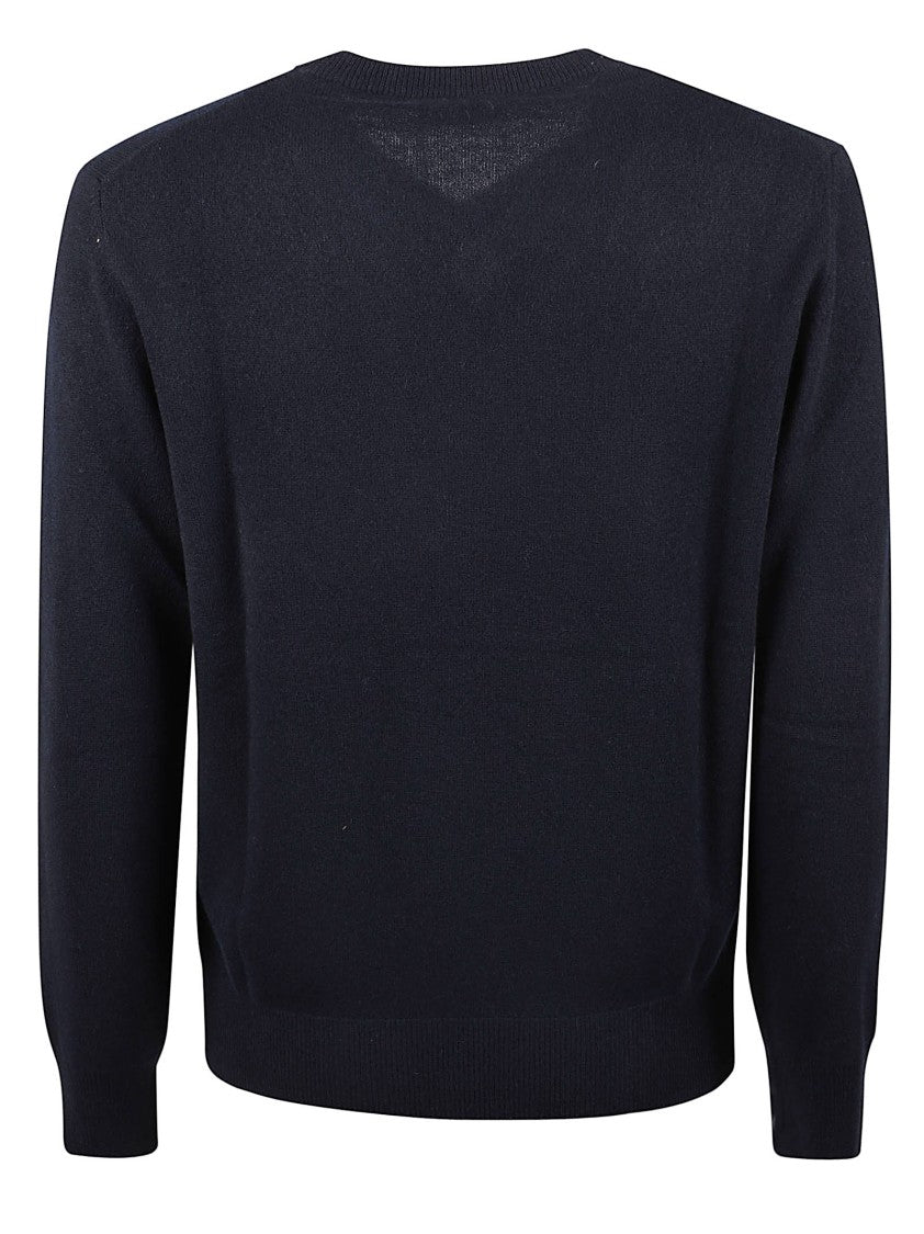 Altea V-Neck Ribbed Pure Cashmere Sweater