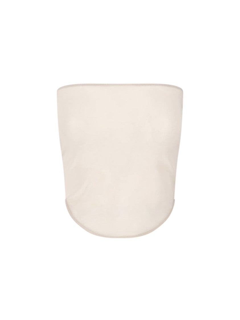Lemaire Cream Layered Rear Bow Long-Sleeve Blouse