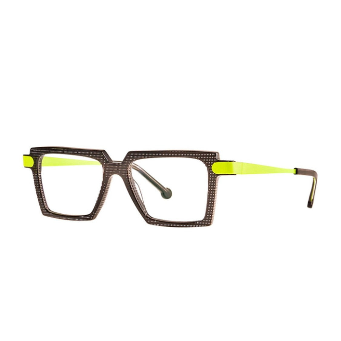 Theo Eyewear Pixel Black Pair Acetate Square Sunglasses