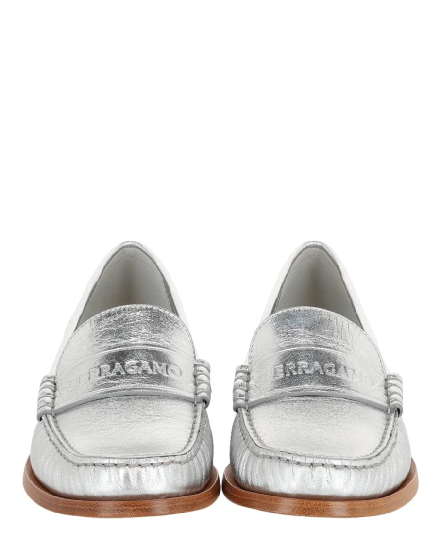Ferragamo Irina Metallic Loafers