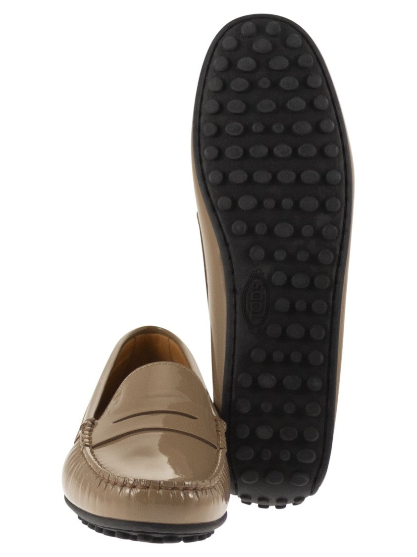 Tod's City Gommino Moccasin In Glossy Leather