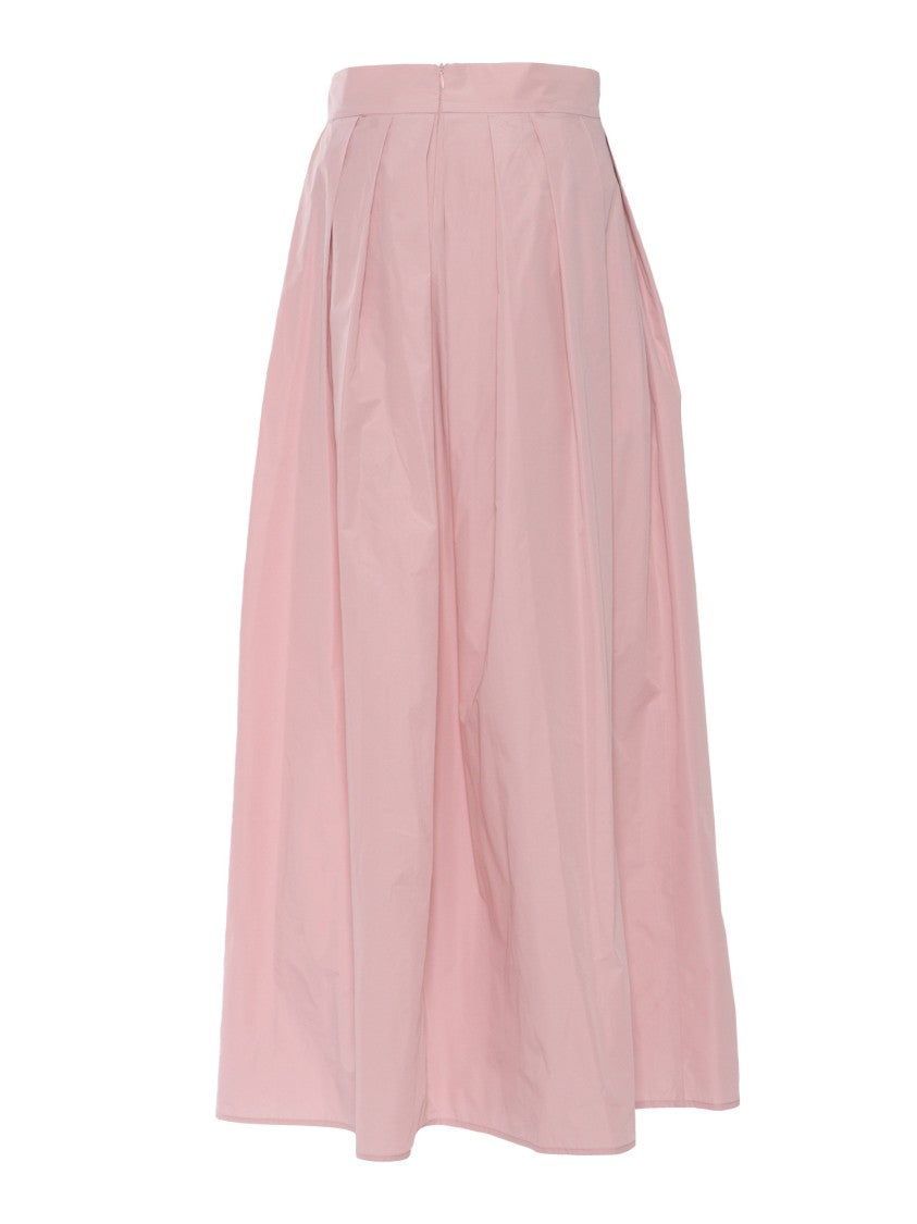 Clips Ankle-Length Taffeta Maxi Skirt
