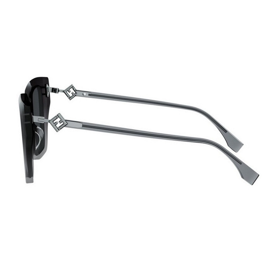 Fendi Grey Ff Diamonds Fe40161i Acetate Square Sunglasses