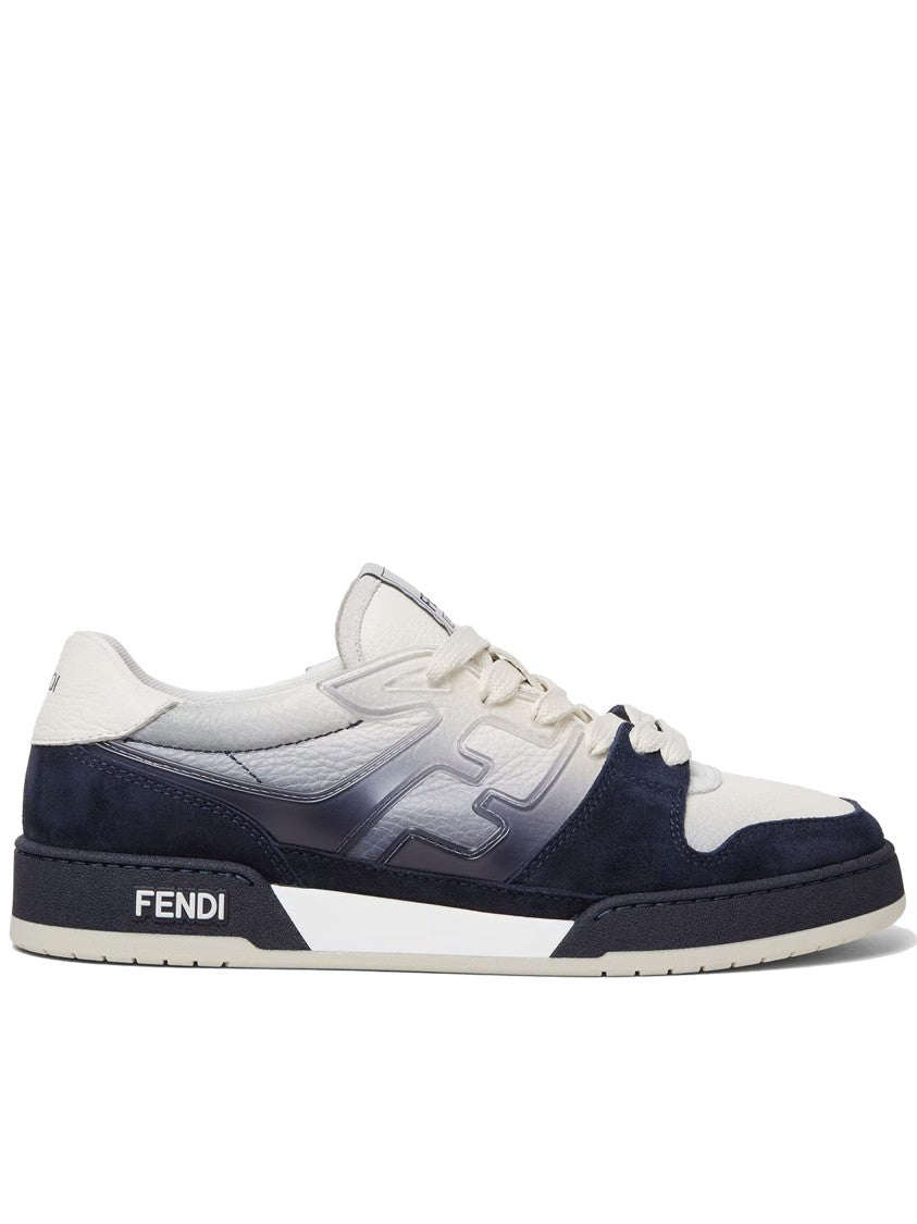 Fendi Match White Gradient Effect Side Logo Sneakers